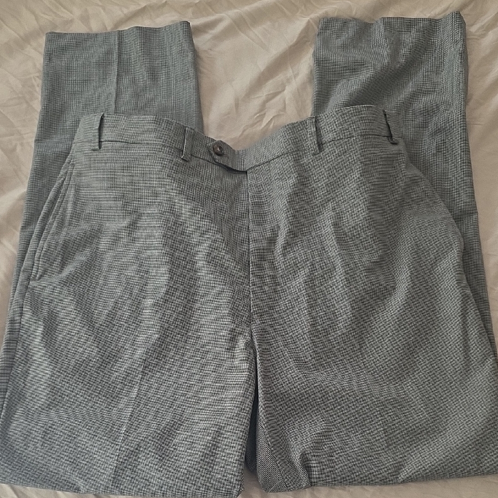 Polo by Ralph Lauren Men's Black and White Checkered Pants